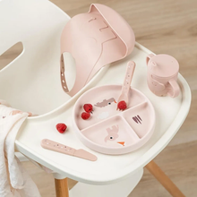 Stick&Stay Piatto con Scomparti - Playground - 100% Silicone