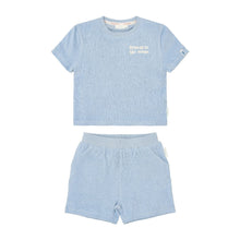 Completo Estivo Bambino in Spugna (Maglietta e Pantaloncini in Cotone Biologico)