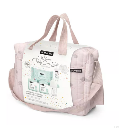 Borsa cosmetica con set cura neonato - con 5 prodotti inclusi