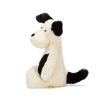 Peluche morbido Cucciolo Nero e Crema