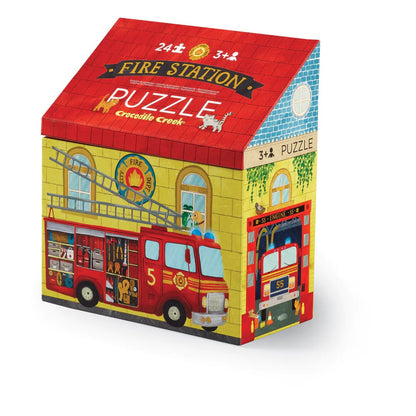 Puzzle 24 pezzi - con scatola a forma di edificio