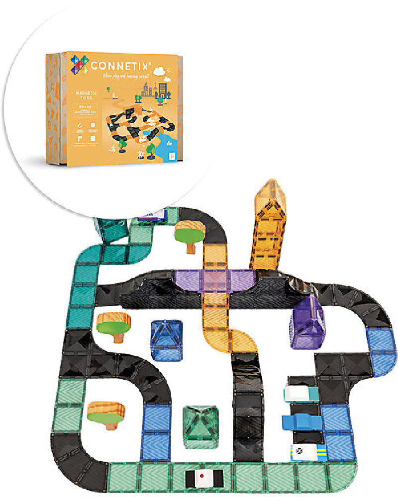 Set Espansione Strade Magnetico 'Rampe e Intersezioni' Connetix  - 16 Pezzi