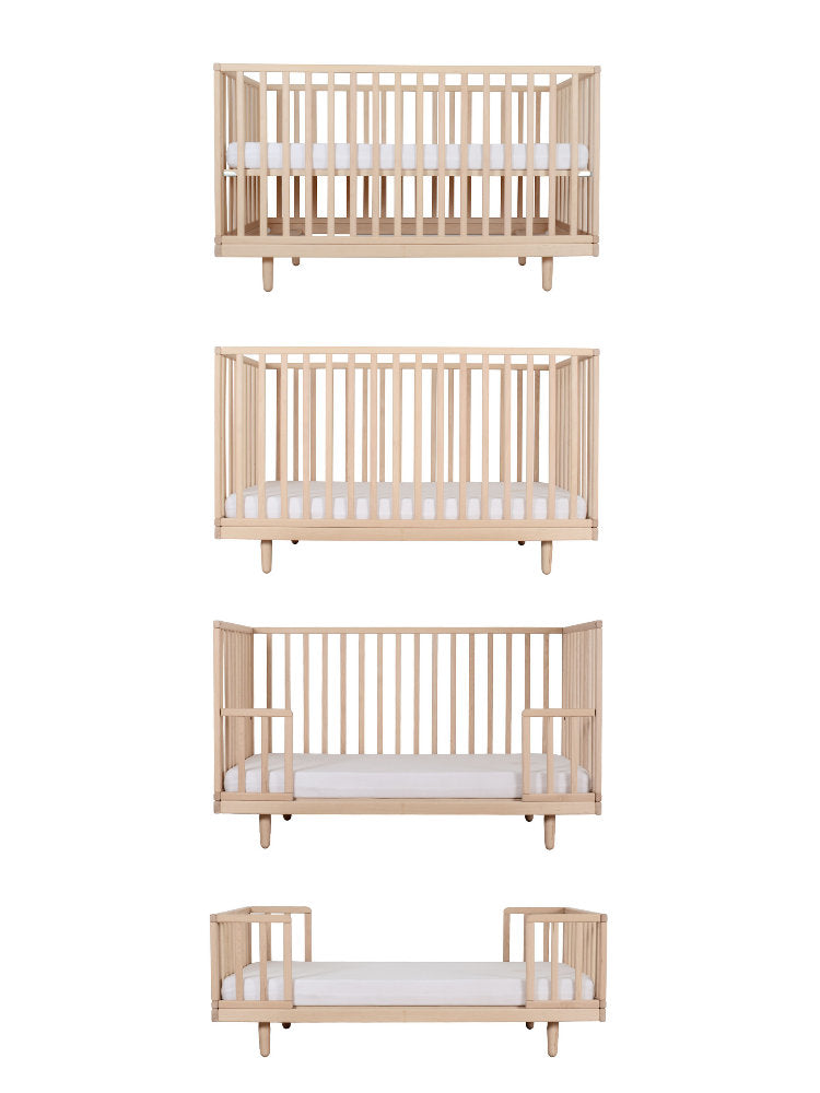 Lettino Evolutivo in legno massello di gaggio 'Big Fantine Evo' - 140x70 cm