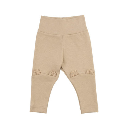 Leggins a costine doppie  - con orecchie Teddy