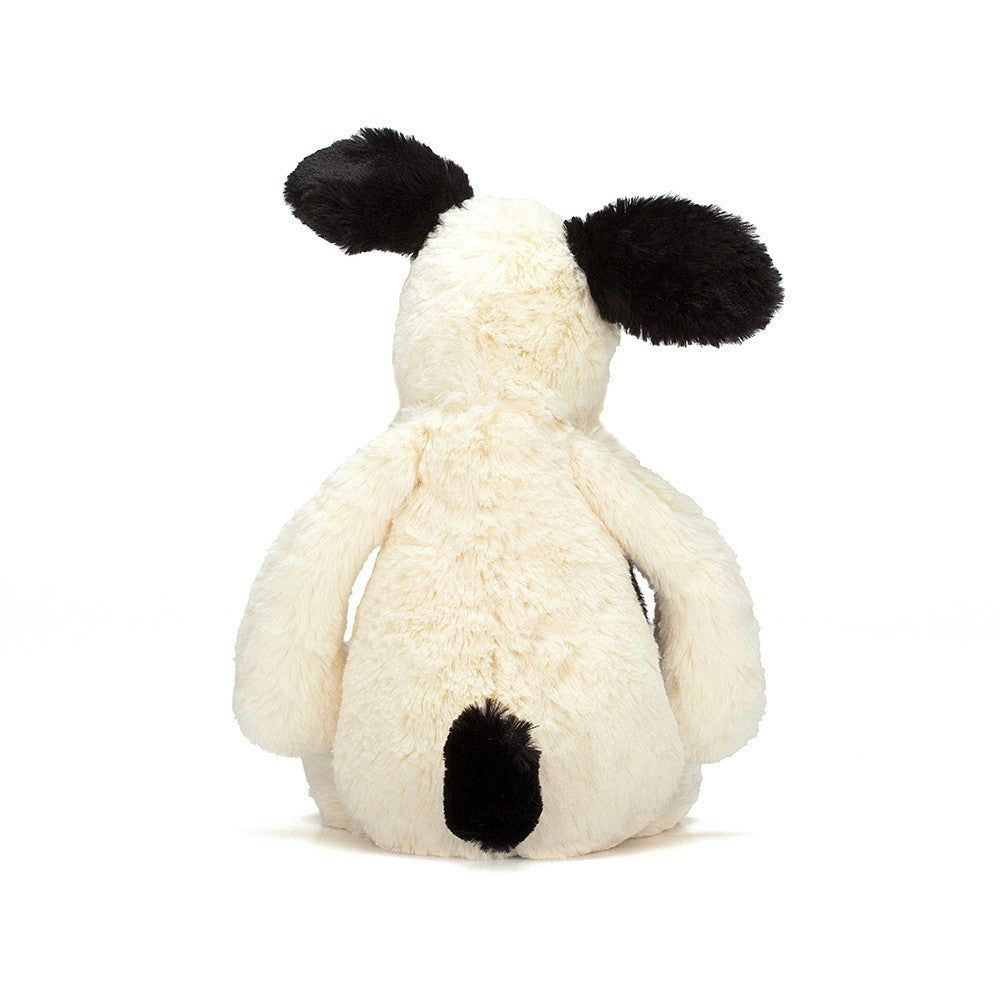 Peluche morbido Cucciolo Nero e Crema