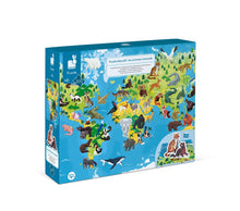 Puzzle educativo - animali in via d'estinzione