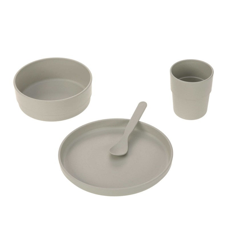 Set piatti 4 pezzi - Ciotola, piatto,bicchiere e cucchiaio