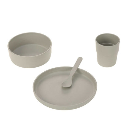 Set piatti 4 pezzi - Ciotola, piatto,bicchiere e cucchiaio