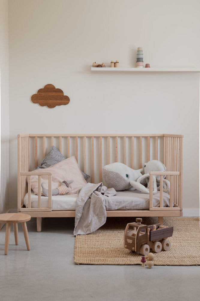 Lettino Evolutivo in legno massello di gaggio 'Big Fantine Evo' - 140x70 cm