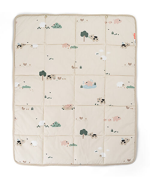 Tappeto Gioco Imbottito 100 x 80 cm - 100% Puro cotone