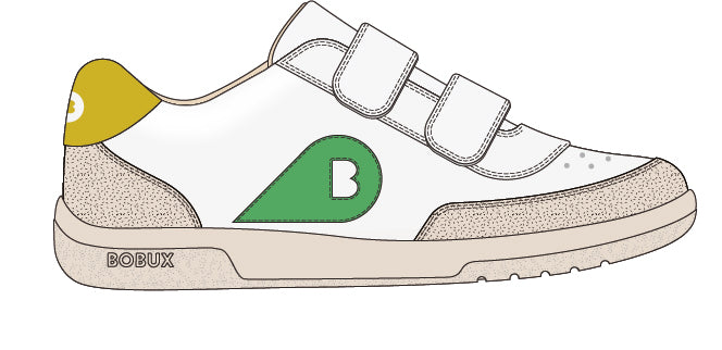 Scarpine Kid Plus Champ II Chalk-White-Retro Green
