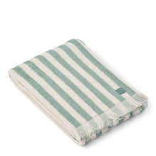 Telo Mare Grande in Cotone Biologico Waffle con Pizzo Sangallo