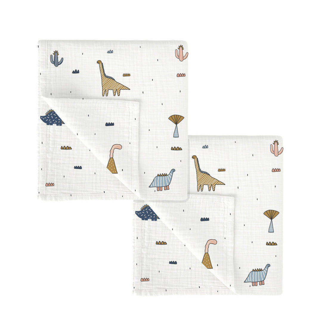 Mussola 60x60cm - Set da 2 pezzi 100% in Bamboo