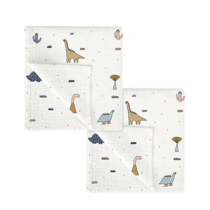 Mussola 60x60cm - Set da 2 pezzi 100% in Bamboo
