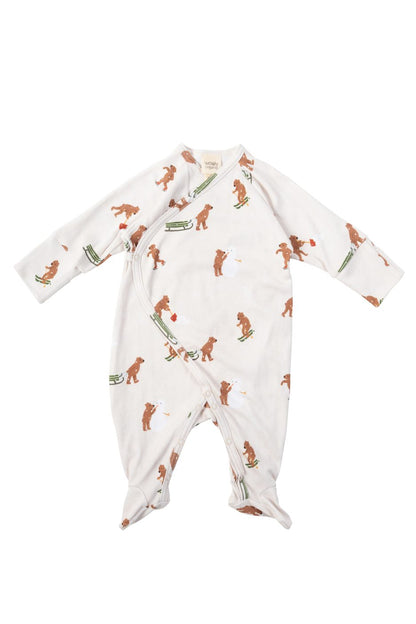 Tutina con apertura frontale - 100% Cotone organico - Certificata GOTS