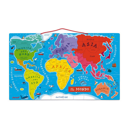 Puzzle magnetico del mondo