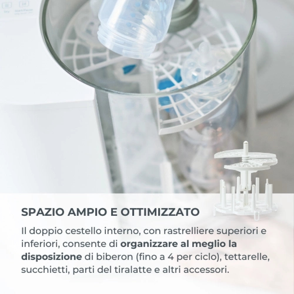 Lavabiberon Automatico 3 in 1 Linda (Lava, Sterilizza e Asciuga)