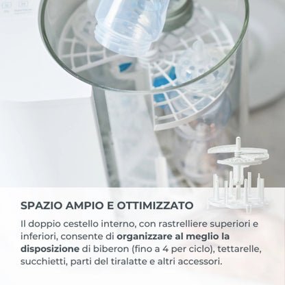 Lavabiberon Automatico 3 in 1 Linda (Lava, Sterilizza e Asciuga)