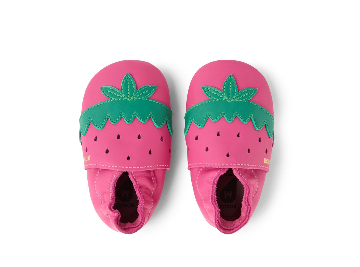 Scarpine Soft Sole Fragola rosa e verde