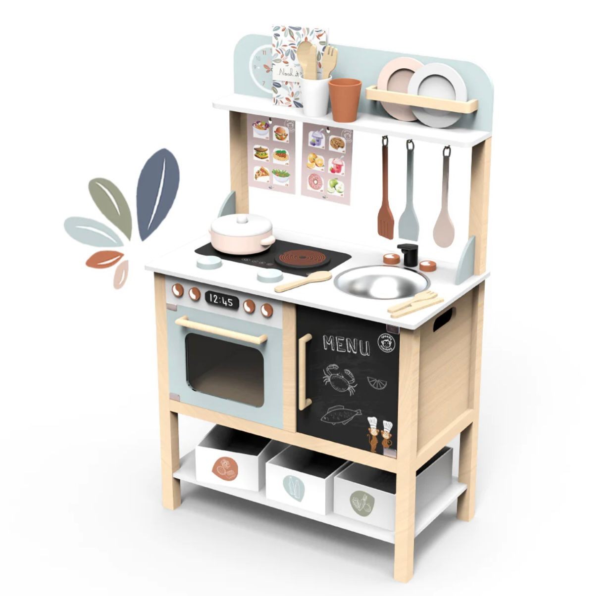 Cucina in legno Party con 20 accessori - Dai 3 anni