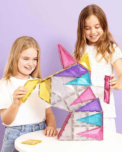 Set Unicorno Glitter - 56 Pezzi - 100% Plastica ABS Atossica