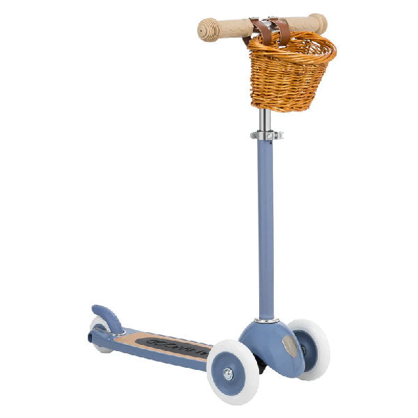 Monopattino a 3 Ruote Vintage con Cestino in Vimini - Easy Ride