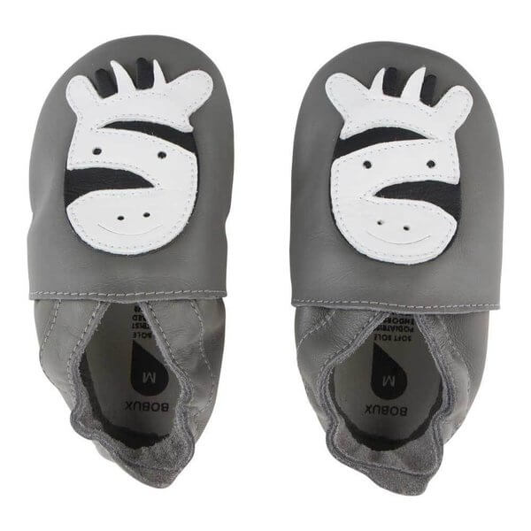 Scarpine Soft Sole Zebra Grey