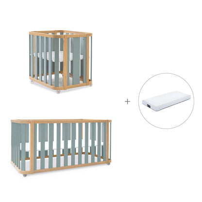 Alondra - Lettino Crea 3 Plus Evolutivo 4in 1 - Culla-Lettino-Letto montessoriano-Scrivania