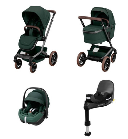 Maxi Cosi Passeggino Trio Fame con ovetto Pebble 360 Pro² e base rotante - Ovetto reclinabile