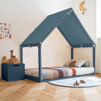Letto Montessoriano Evolutivo Ettino a Casetta (Made in Italy) - 90x200 cm
