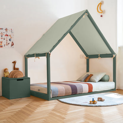Letto Montessoriano Evolutivo Ettino a Casetta (Made in Italy) - 90x200 cm
