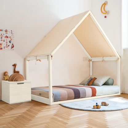 Letto Montessoriano Evolutivo Ettino a Casetta (Made in Italy) - 90x200 cm