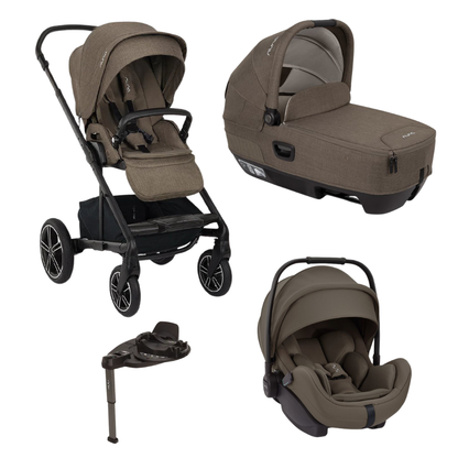 Nuna Trio Mixx Next con navicella Cari omologata auto e Arra Flex