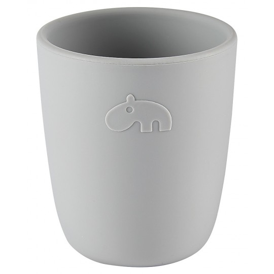 Done by Deer - Bicchiere Mini Mug - 100% Silicone Alimentare - Colore: Grigio