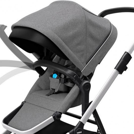 Duo passeggino Thule Sleek + Thule Bassinet (Passeggino + navicella) - Colore Thule: Grey melange