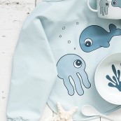 Dony by Deer - Bavaglino con Maniche Sea Friends 6-18MESI - Colore: Blu