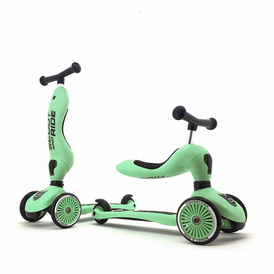 Scoot & Ride - Monopattino e Triciclo 2 in 1 Highwaykick 1 - Colore: Kiwi