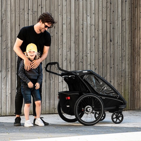 Thule - Rimorchio Multisportivo Chariot Sport 1 - Colore: Midnight Black