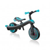 Globber - Explorer Trike 4in1 - da triciclo a balance bike - Colore: Azzurro