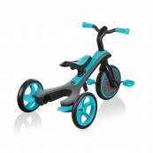 Globber - Explorer Trike 4in1 - da triciclo a balance bike - Colore: Azzurro