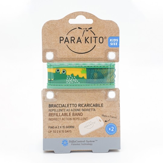 Parakito - Bracciale Kids antizanzare - Colori Parakito: Coccodrillo