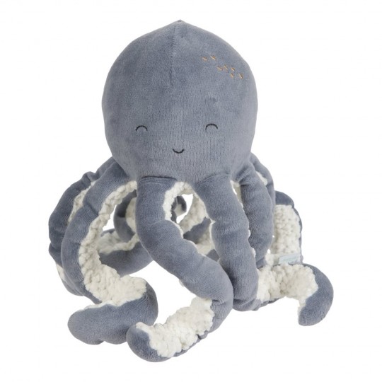 LITTLE DUTCH - Gioco di peluche morbido Octopus - Colore: Blu