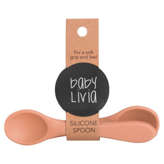 BABY LIVIA - Cucchiaio in silicone - Baby Livia: Blue surf