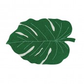 Lorena Canals - Tappeto lavabile Foglia Verde Monstera 120x160