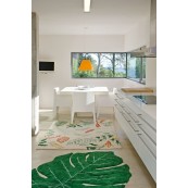 Lorena Canals - Tappeto lavabile Foglia Verde Monstera 120x160