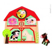 Janod - Puzzle musicale ad incastro - Versioni Janod: The Friends Of The Farm