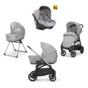 Inglesina - Sistema Quattro Aptica + Darwin i-Size - Colore Inglesina: silk grey