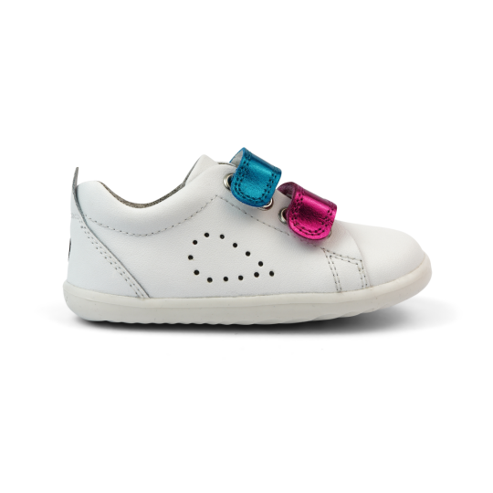 Bobux - Scarpina Step Up Grass Court Switch - Taglia Scarpe: 19, Colore Bobux: White