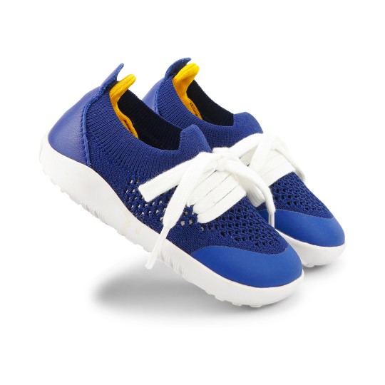 Bobux - Scarpina Step Up Play Knit - Morbido tessuto elastico! - Taglia Scarpe: 19, Colore Bobux: Blueberry