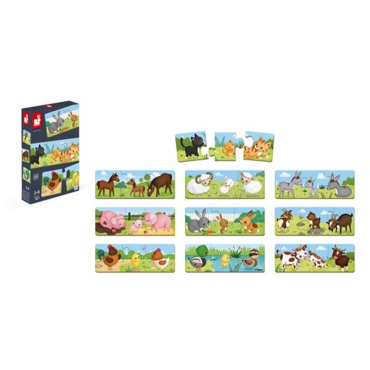 Janod - Puzzle Trionimo 30pezzi - Gioco di associazione